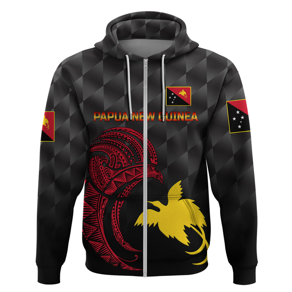 (Custom Personalised) Papua New Guinea Barramundis Cricket Hoodie Birds Of Paradise Paradisaea Raggiana Original - Black LT8 - Vibe Hoodie Shop