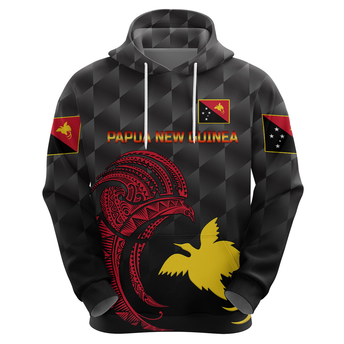 (Custom Personalised) Papua New Guinea Barramundis Cricket Hoodie Birds Of Paradise Paradisaea Raggiana Original - Black LT8 - Vibe Hoodie Shop