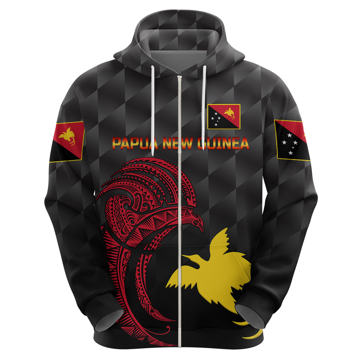 (Custom Personalised) Papua New Guinea Barramundis Cricket Hoodie Birds Of Paradise Paradisaea Raggiana Original - Black LT8 - Vibe Hoodie Shop
