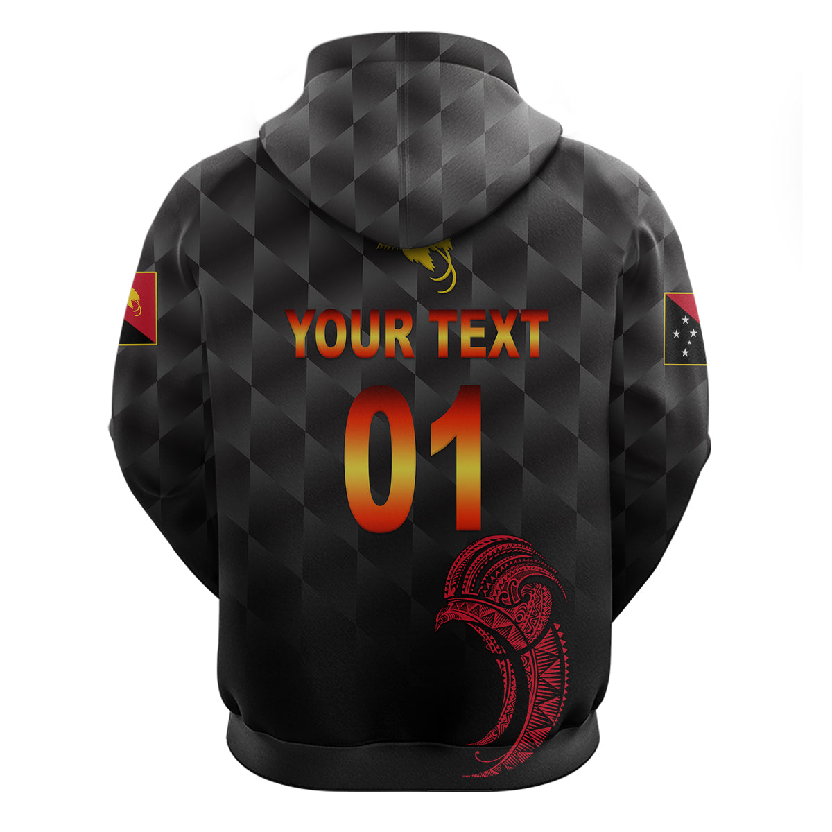 (Custom Personalised) Papua New Guinea Barramundis Cricket Hoodie Birds Of Paradise Paradisaea Raggiana Original - Black LT8 - Vibe Hoodie Shop