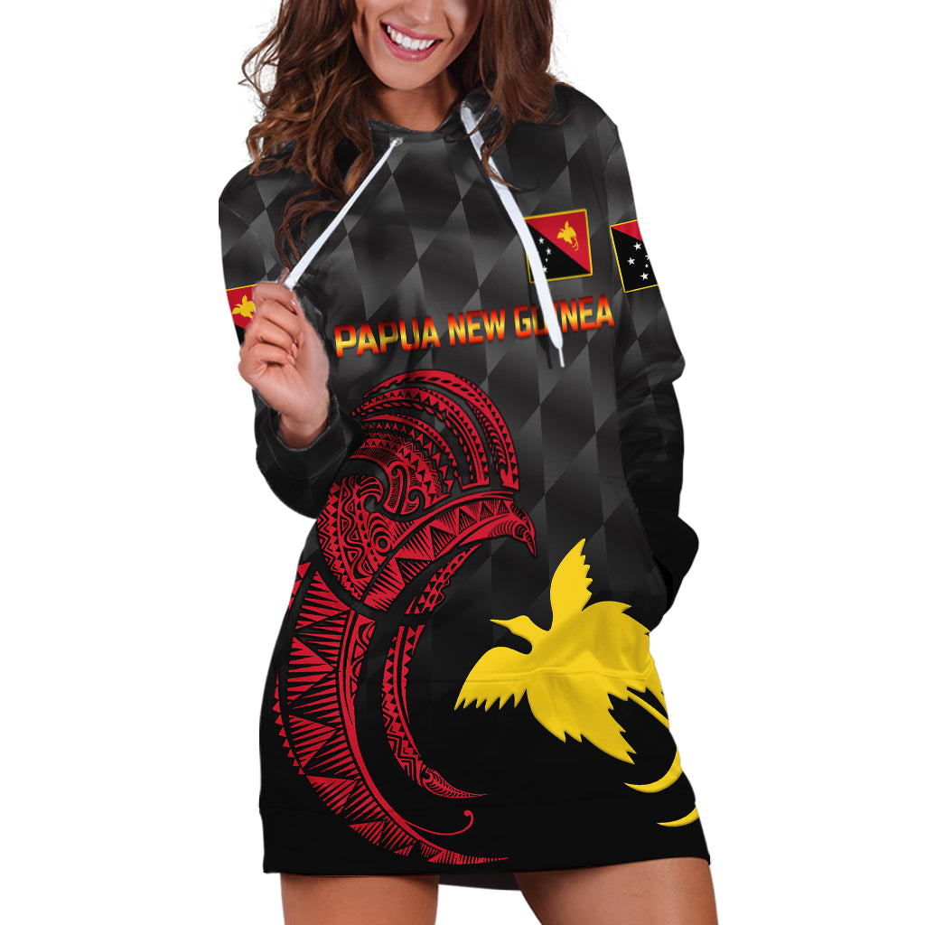 (Custom Personalised) Papua New Guinea Barramundis Cricket Hoodie Dress Birds Of Paradise Paradisaea Raggiana Original - Black - Vibe Hoodie Shop