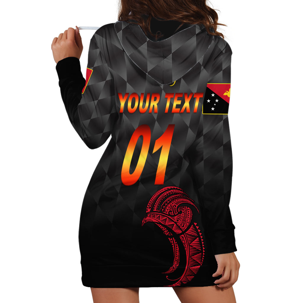 (Custom Personalised) Papua New Guinea Barramundis Cricket Hoodie Dress Birds Of Paradise Paradisaea Raggiana Original - Black - Vibe Hoodie Shop