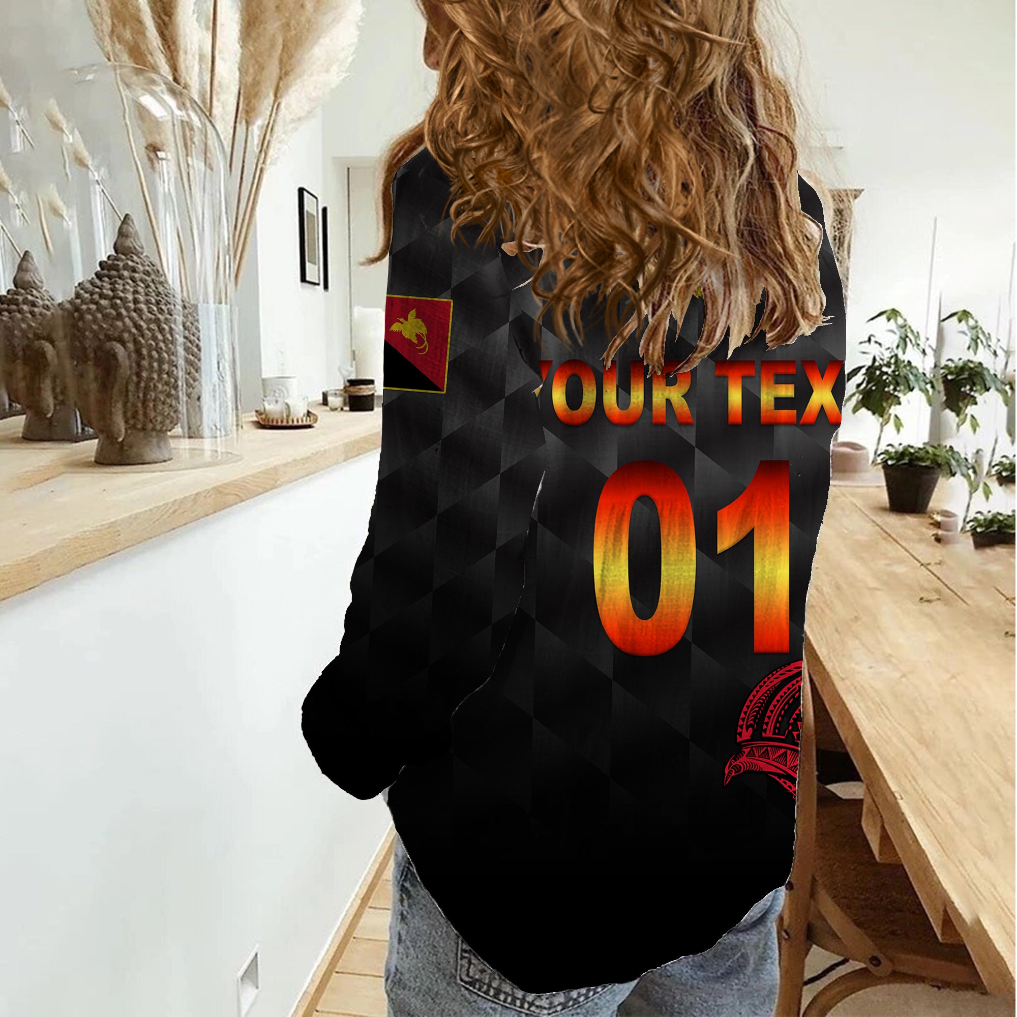 (Custom Personalised) Papua New Guinea Barramundis Cricket Women Casual Shirt Birds Of Paradise Paradisaea Raggiana Original - Black - Vibe Hoodie Shop