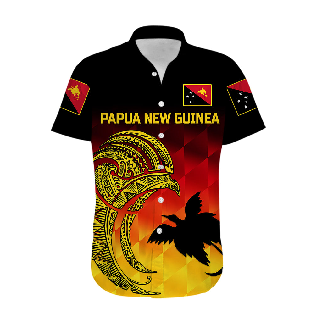 (Custom Personalised) Papua New Guinea Barramundis Cricket Hawaiian Shirt Birds Of Paradise Paradisaea Raggiana Original - Gradient Flag Vibes - Vibe Hoodie Shop