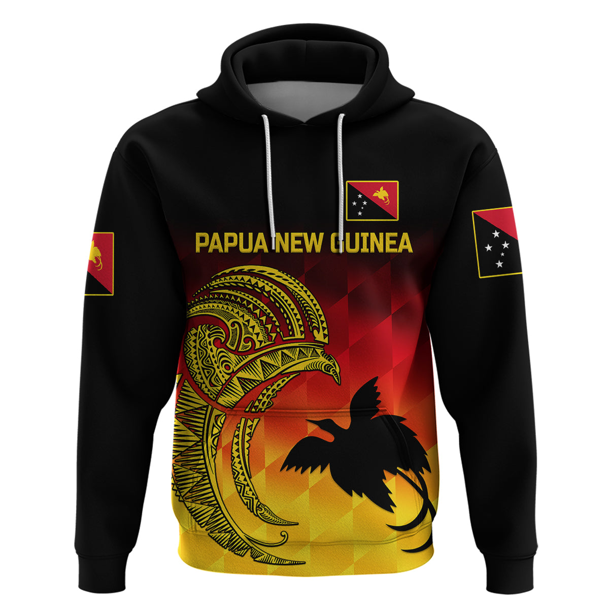 (Custom Personalised) Papua New Guinea Barramundis Cricket Hoodie Birds Of Paradise Paradisaea Raggiana Original - Gradient Flag Vibes LT8 - Vibe Hoodie Shop