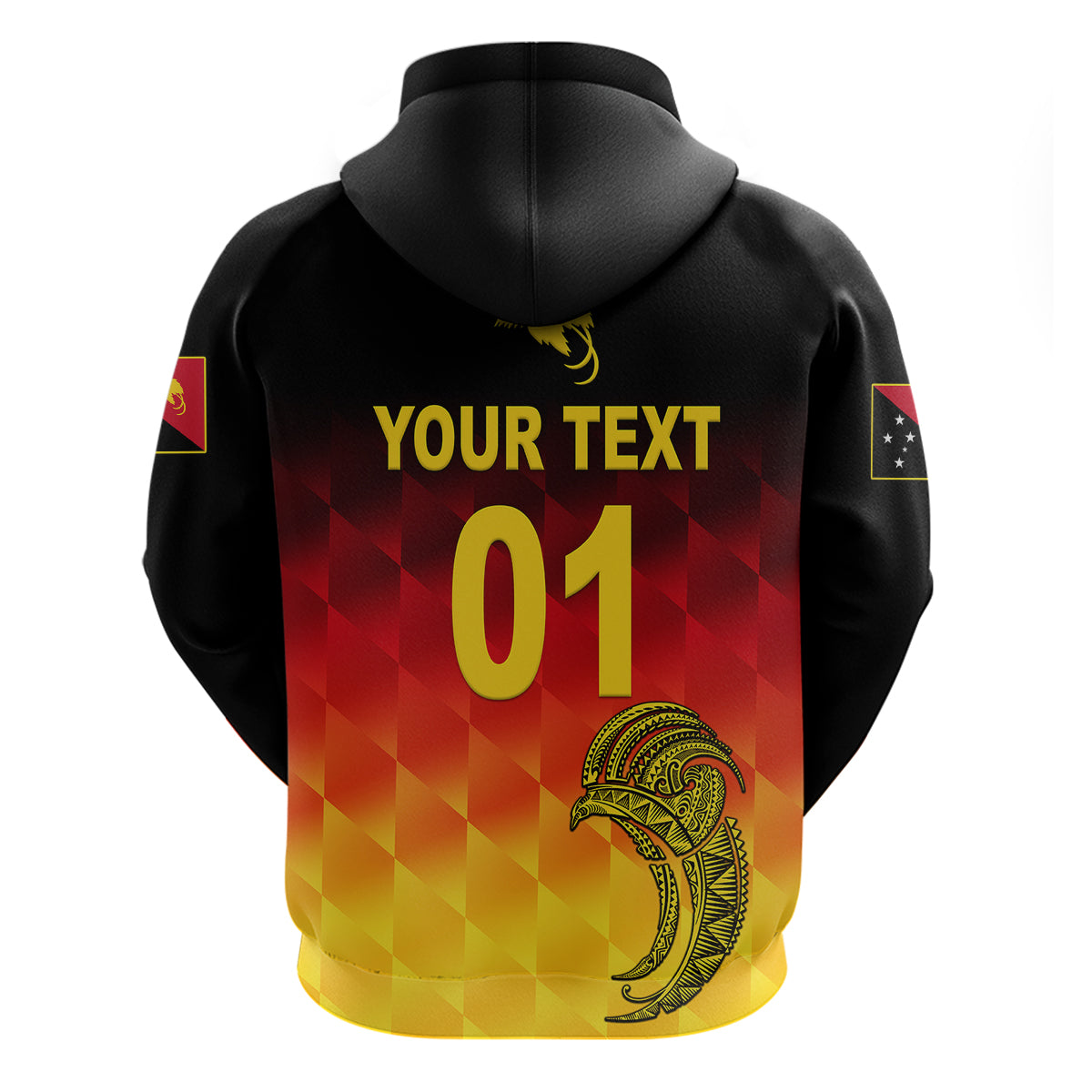 (Custom Personalised) Papua New Guinea Barramundis Cricket Hoodie Birds Of Paradise Paradisaea Raggiana Original - Gradient Flag Vibes LT8 - Vibe Hoodie Shop