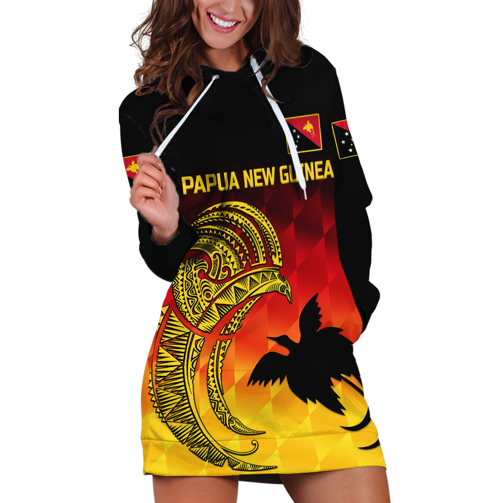 (Custom Personalised) Papua New Guinea Barramundis Cricket Hoodie Dress Birds Of Paradise Paradisaea Raggiana Original - Gradient Flag Vibes - Vibe Hoodie Shop