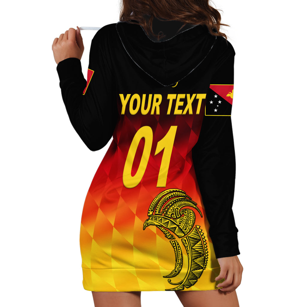 (Custom Personalised) Papua New Guinea Barramundis Cricket Hoodie Dress Birds Of Paradise Paradisaea Raggiana Original - Gradient Flag Vibes - Vibe Hoodie Shop