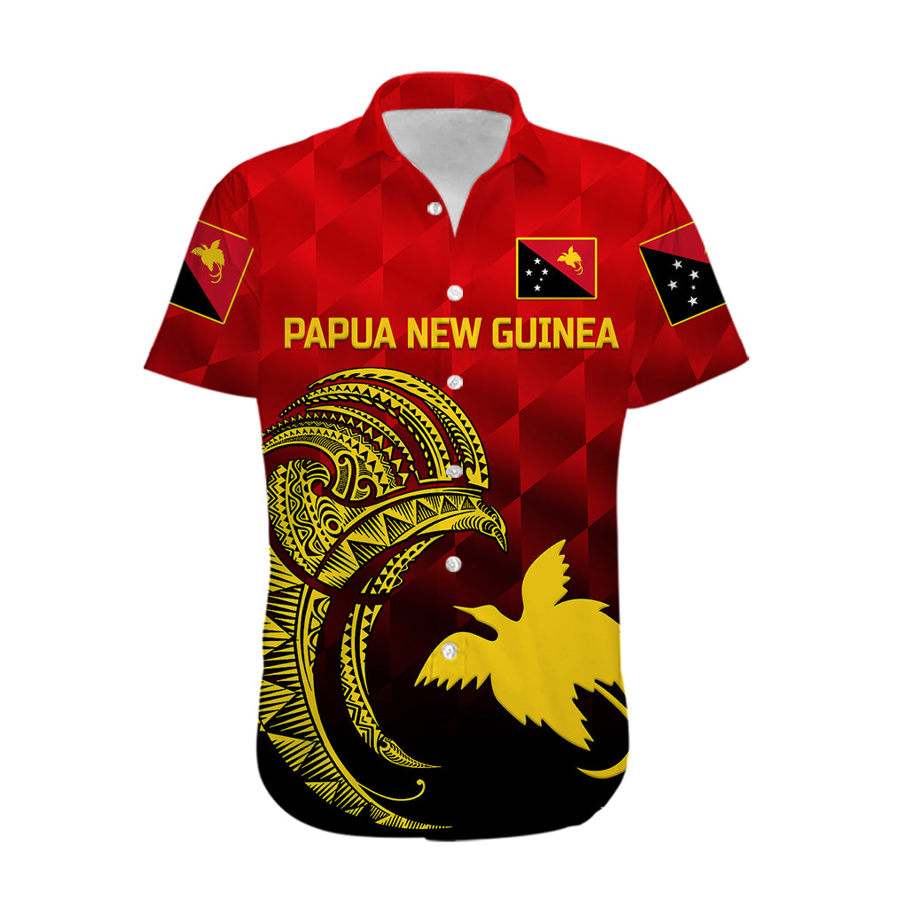 (Custom Personalised) Papua New Guinea Barramundis Cricket Hawaiian Shirt Birds Of Paradise Paradisaea Raggiana Original - Red - Vibe Hoodie Shop