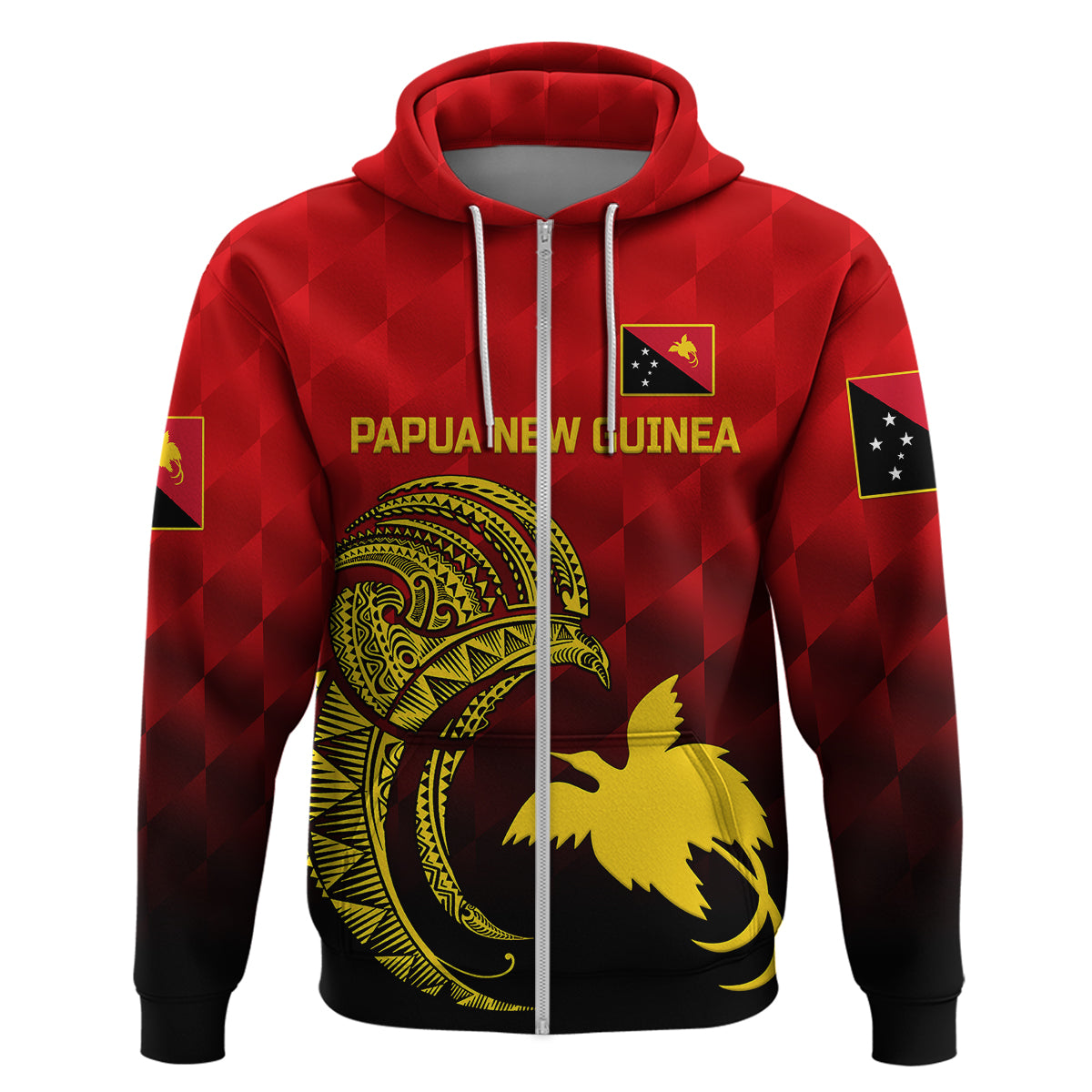 (Custom Personalised) Papua New Guinea Barramundis Cricket Hoodie Birds Of Paradise Paradisaea Raggiana Original - Red LT8 - Vibe Hoodie Shop