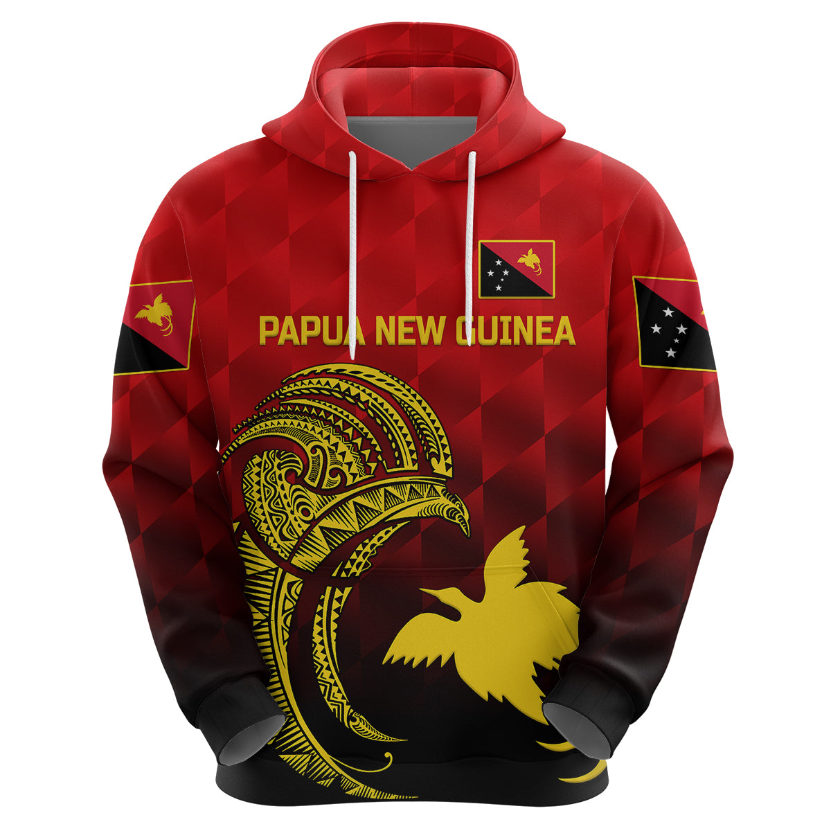 (Custom Personalised) Papua New Guinea Barramundis Cricket Hoodie Birds Of Paradise Paradisaea Raggiana Original - Red LT8 - Vibe Hoodie Shop