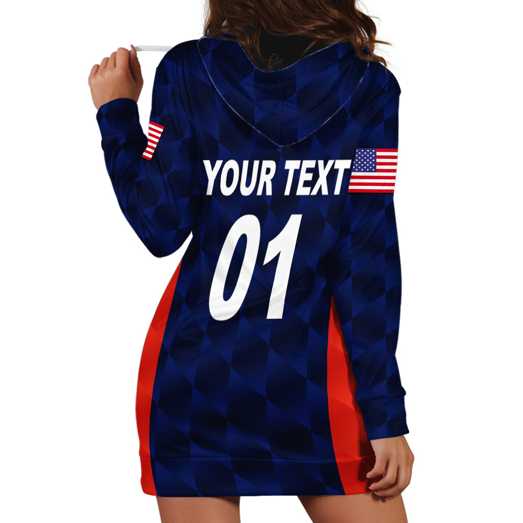 (Custom Personalised) United States National Cricket Hoodie Dress Team USA Cricket Navy - Vibe Hoodie Shop