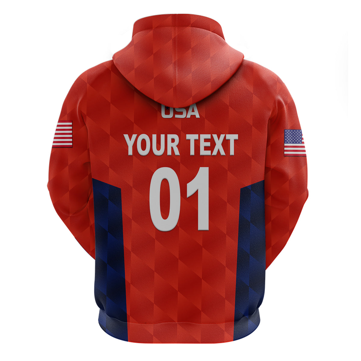 (Custom Personalised) United States National Cricket Hoodie Team USA Cricket Red LT8 - Vibe Hoodie Shop