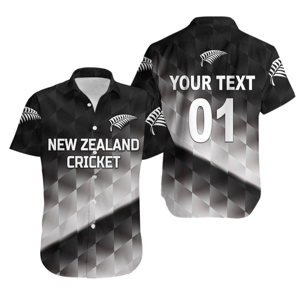 (Custom Personalised) New Zealand Cricket Hawaiian Shirt Silver Fern Unique - Gradient - Vibe Hoodie Shop