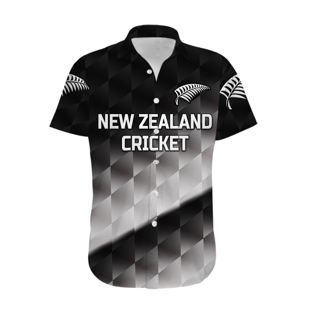 (Custom Personalised) New Zealand Cricket Hawaiian Shirt Silver Fern Unique - Gradient - Vibe Hoodie Shop