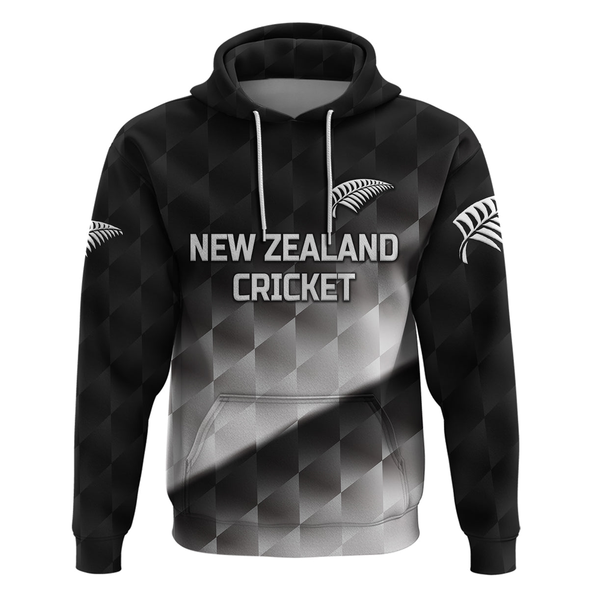 (Custom Personalised) New Zealand Cricket Hoodie Silver Fern Unique - Gradient LT8 - Vibe Hoodie Shop