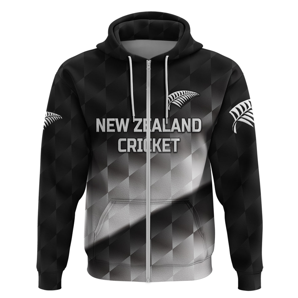 (Custom Personalised) New Zealand Cricket Hoodie Silver Fern Unique - Gradient LT8 - Vibe Hoodie Shop