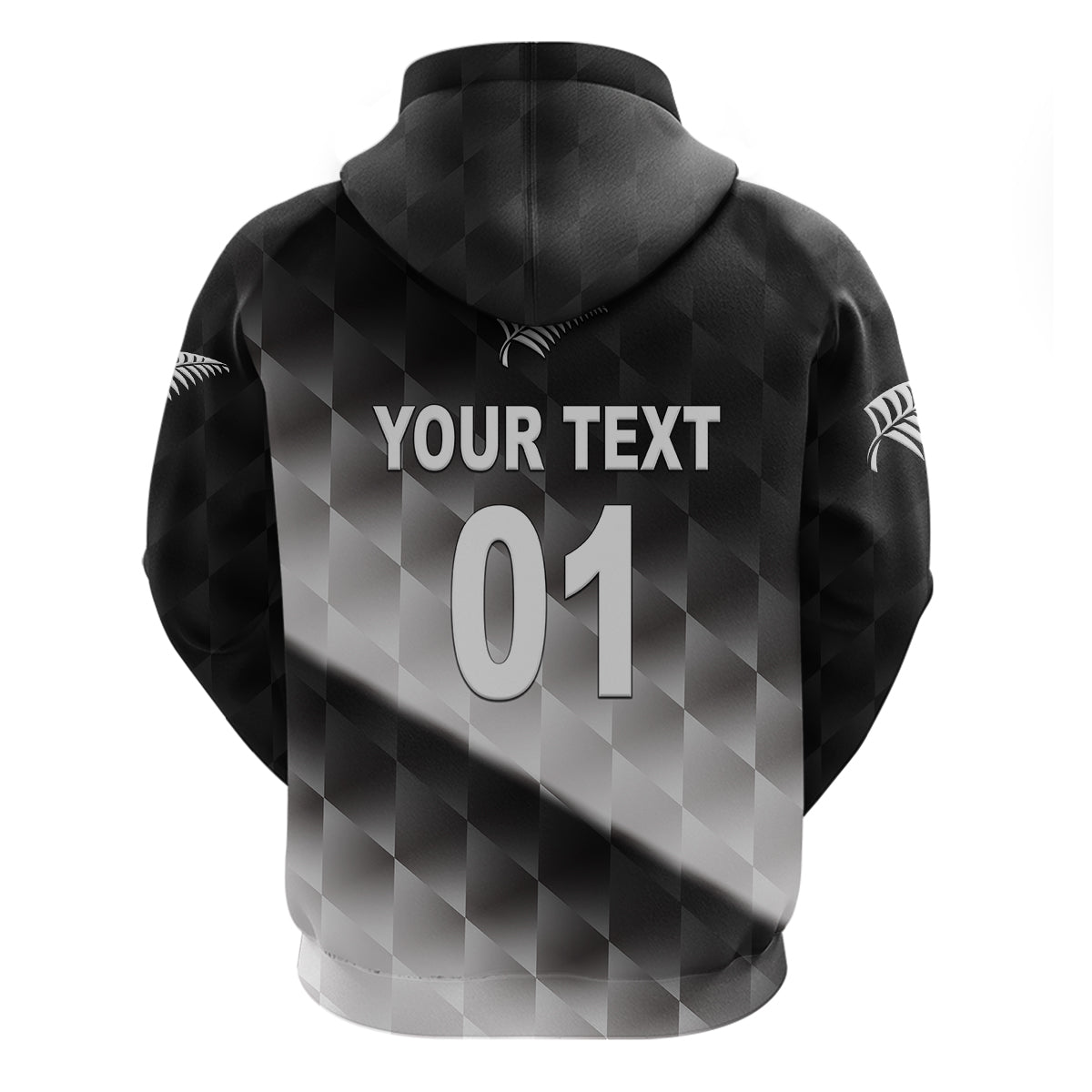 (Custom Personalised) New Zealand Cricket Hoodie Silver Fern Unique - Gradient LT8 - Vibe Hoodie Shop