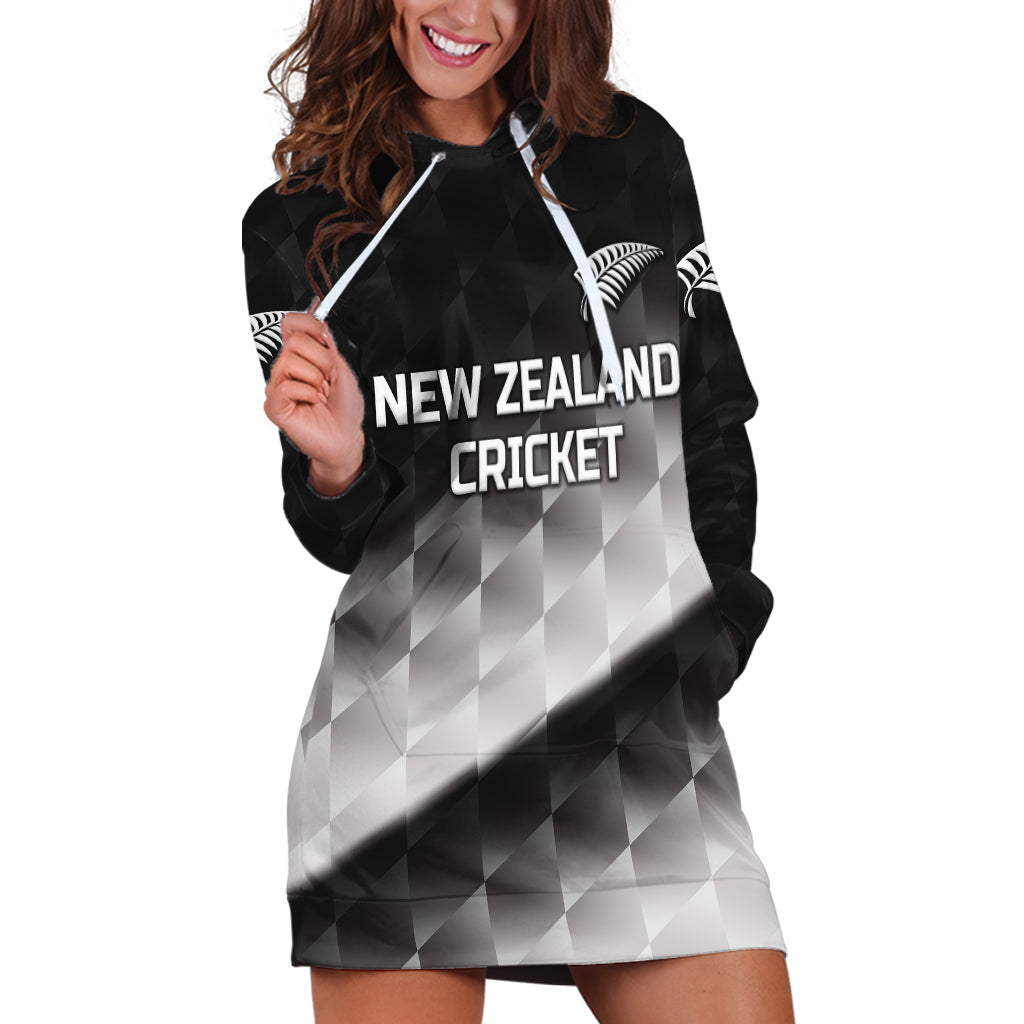 (Custom Personalised) New Zealand Cricket Hoodie Dress Silver Fern Unique - Gradient - Vibe Hoodie Shop