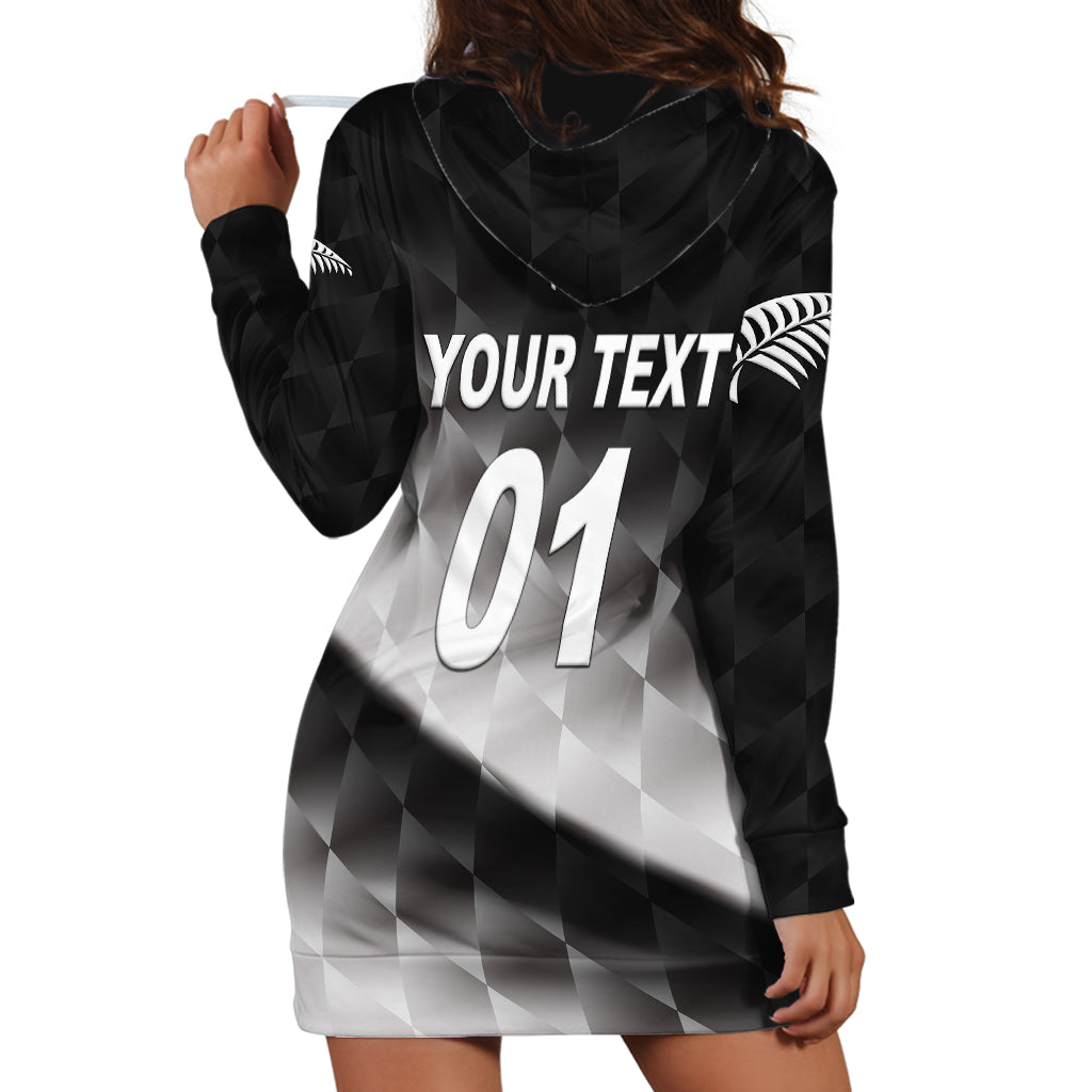 (Custom Personalised) New Zealand Cricket Hoodie Dress Silver Fern Unique - Gradient - Vibe Hoodie Shop