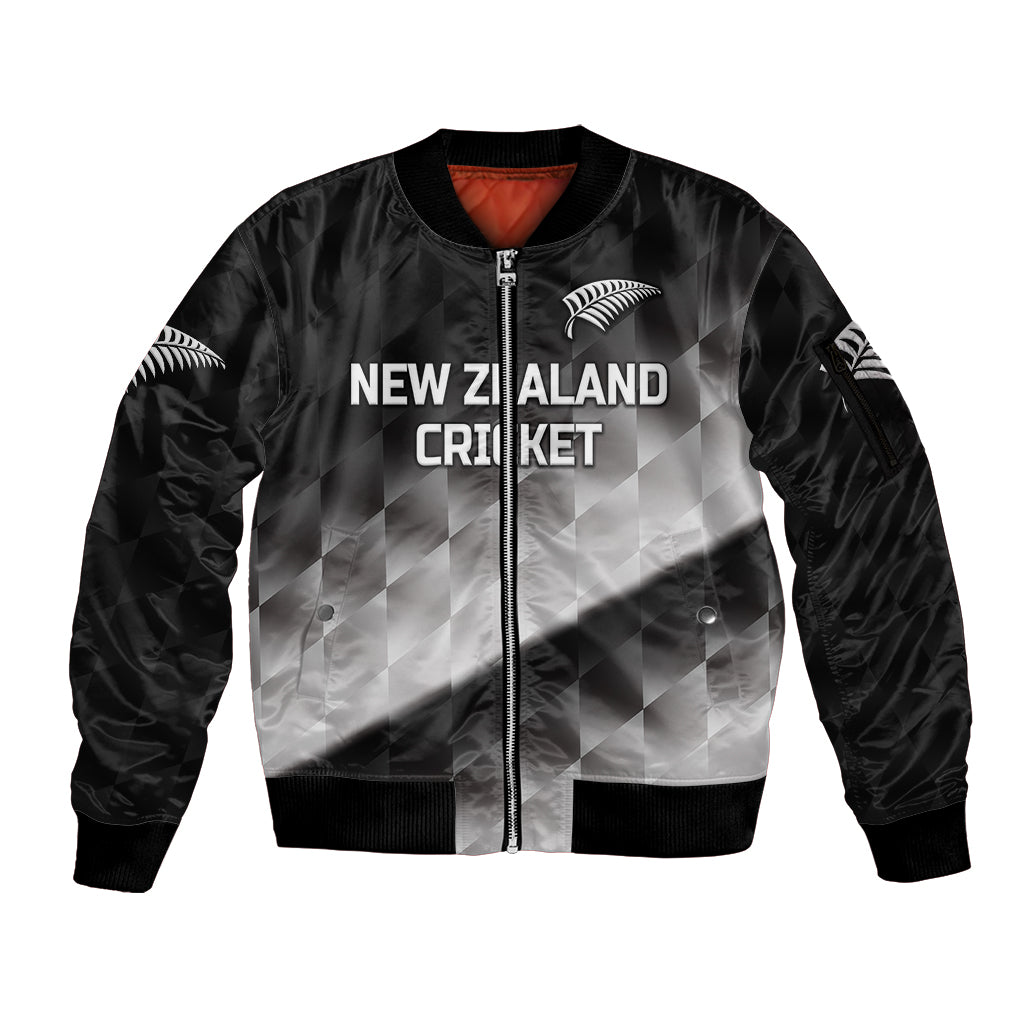 custom-personalised-new-zealand-cricket-sleeve-zip-bomber-jacket-silver-fern-unique-gradient