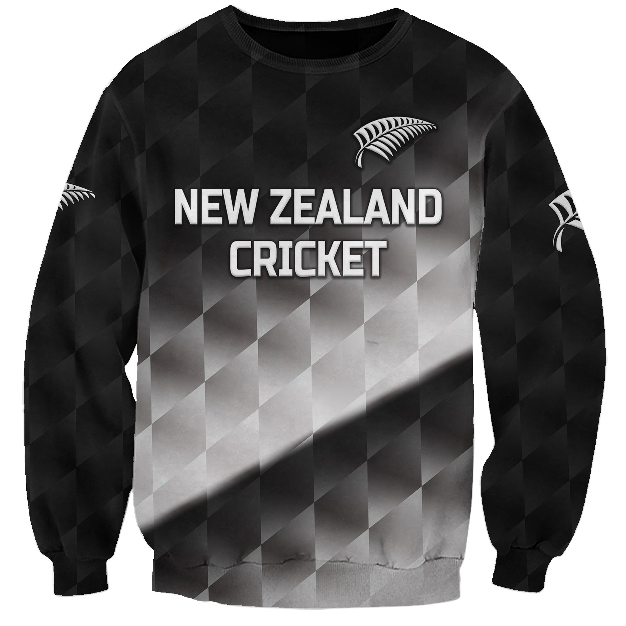 (Custom Personalised) New Zealand Cricket Sweatshirt Silver Fern Unique - Gradient - Vibe Hoodie Shop