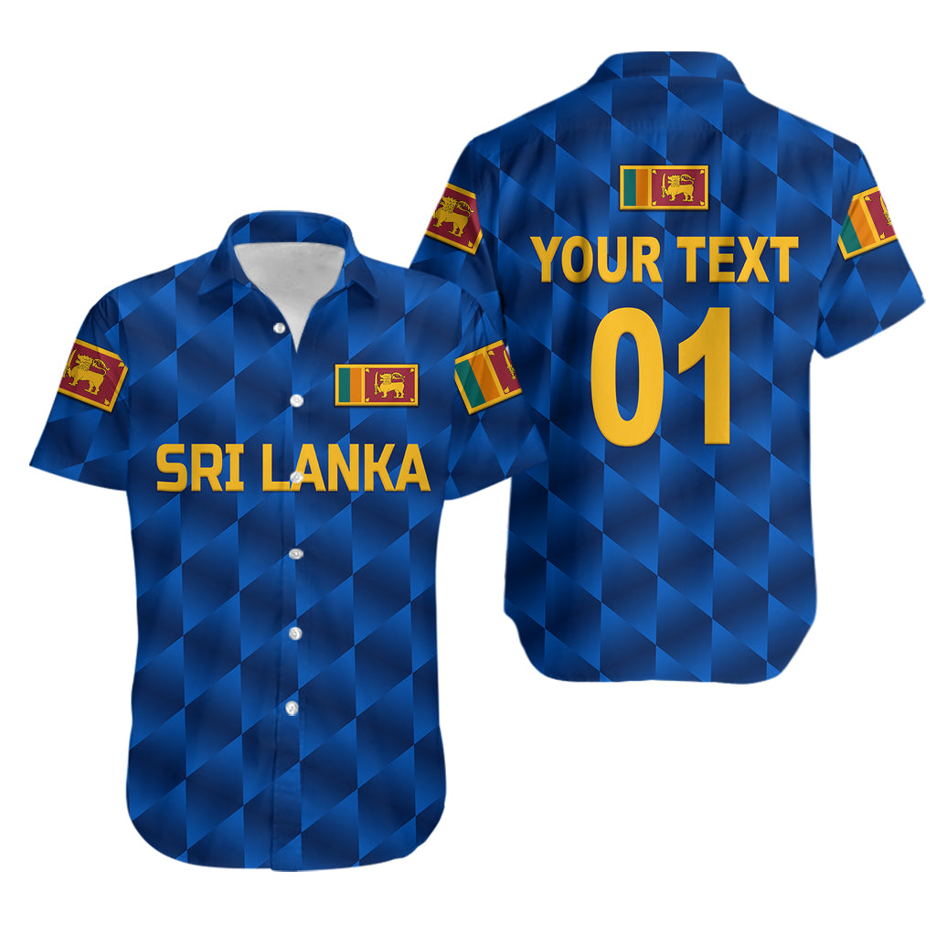 (Custom Personalised) Sri Lanka Cricket Hawaiian Shirt The Lions Unique - Blue - Vibe Hoodie Shop