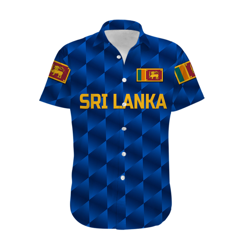 (Custom Personalised) Sri Lanka Cricket Hawaiian Shirt The Lions Unique - Blue - Vibe Hoodie Shop