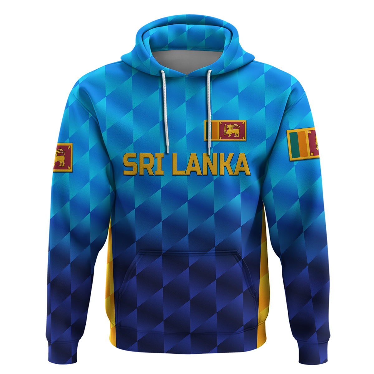 (Custom Personalised) Sri Lanka Cricket Hoodie The Lions Unique - Gradient Blue LT8 - Vibe Hoodie Shop