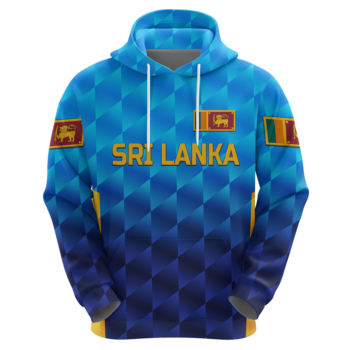 (Custom Personalised) Sri Lanka Cricket Hoodie The Lions Unique - Gradient Blue LT8 - Vibe Hoodie Shop