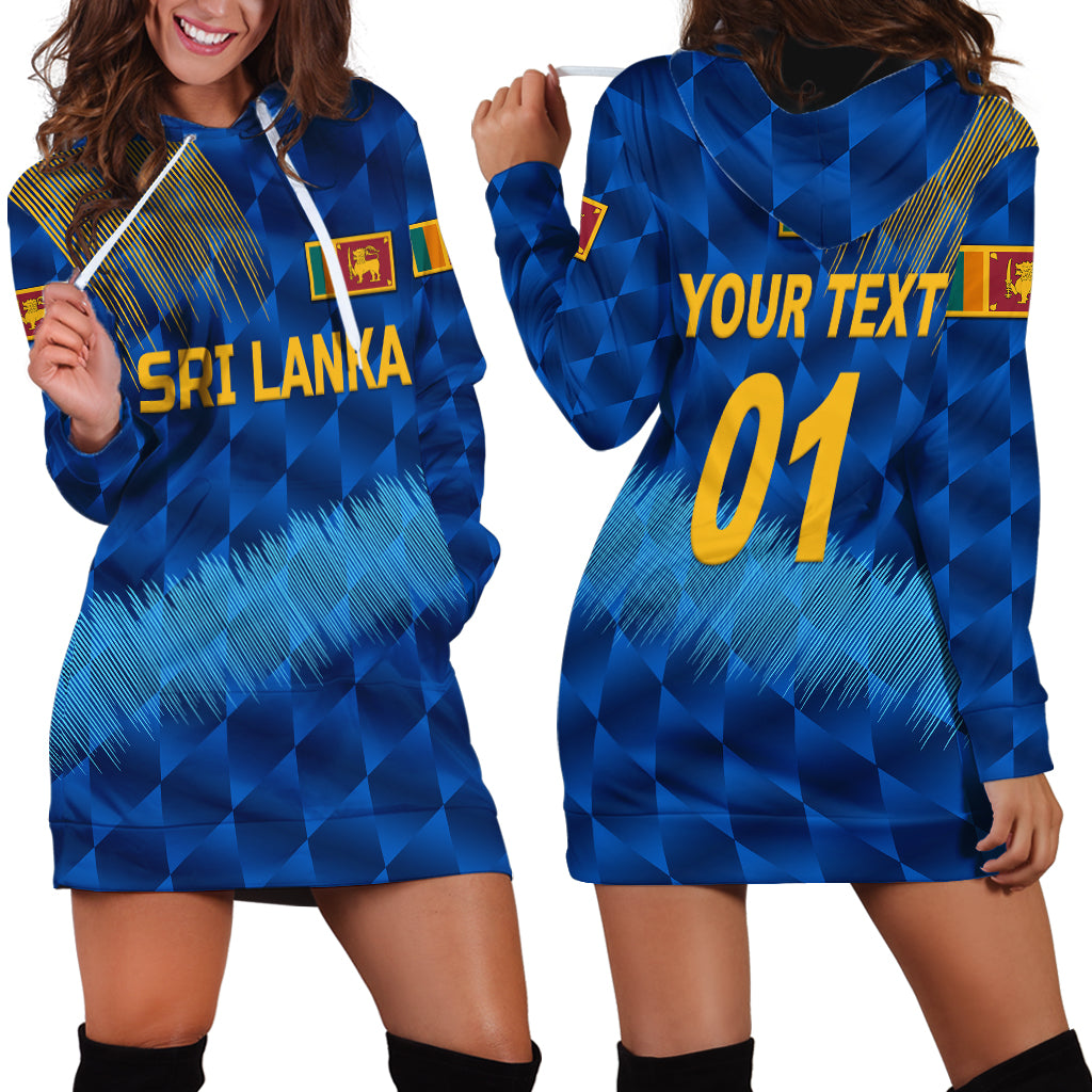 (Custom Personalised) Sri Lanka Cricket Hoodie Dress The Lions Special - Blue - Vibe Hoodie Shop