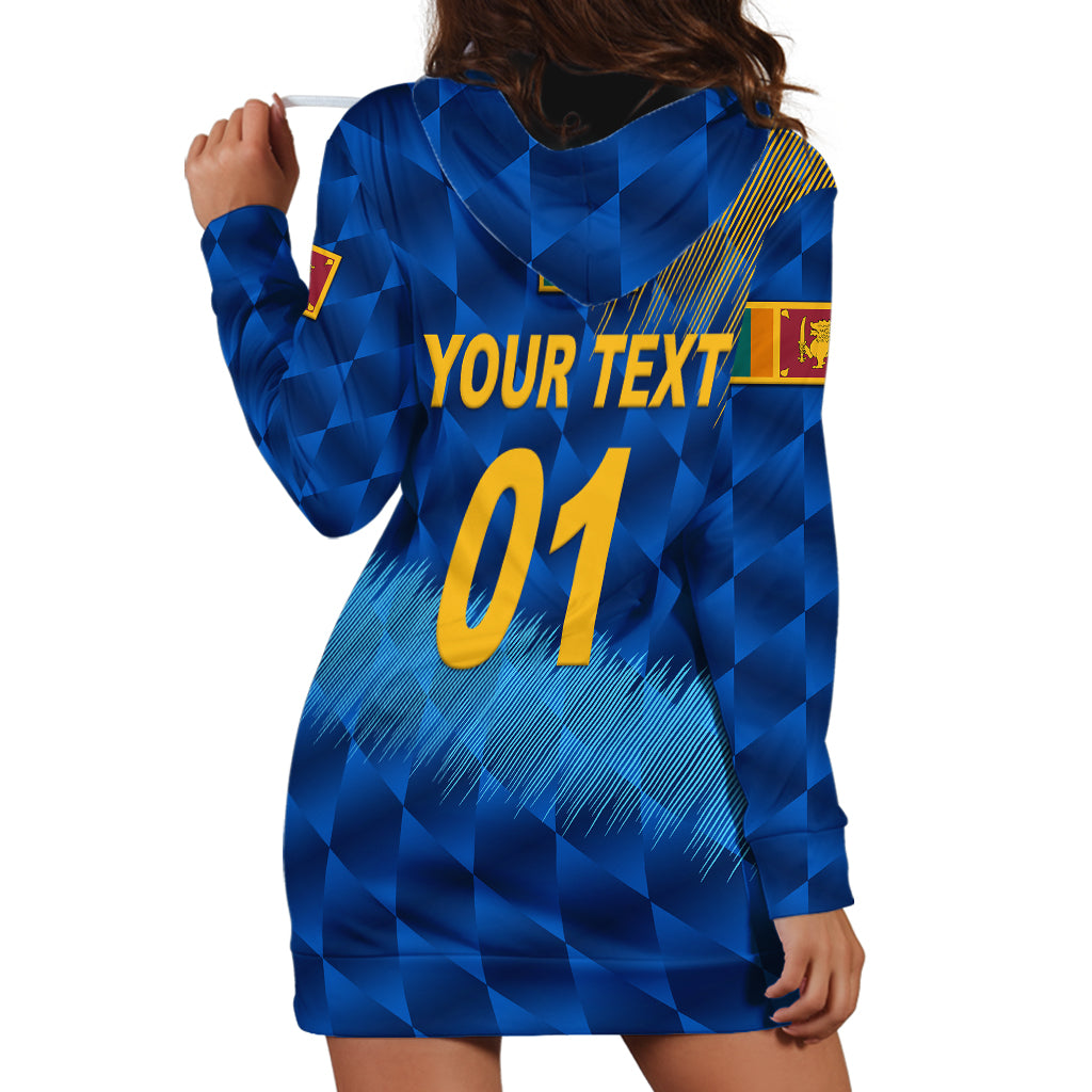 (Custom Personalised) Sri Lanka Cricket Hoodie Dress The Lions Special - Blue - Vibe Hoodie Shop