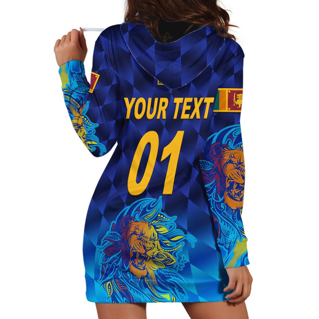 (Custom Personalised) Sri Lanka Cricket Hoodie Dress The Lions Pride Version - Blue - Vibe Hoodie Shop