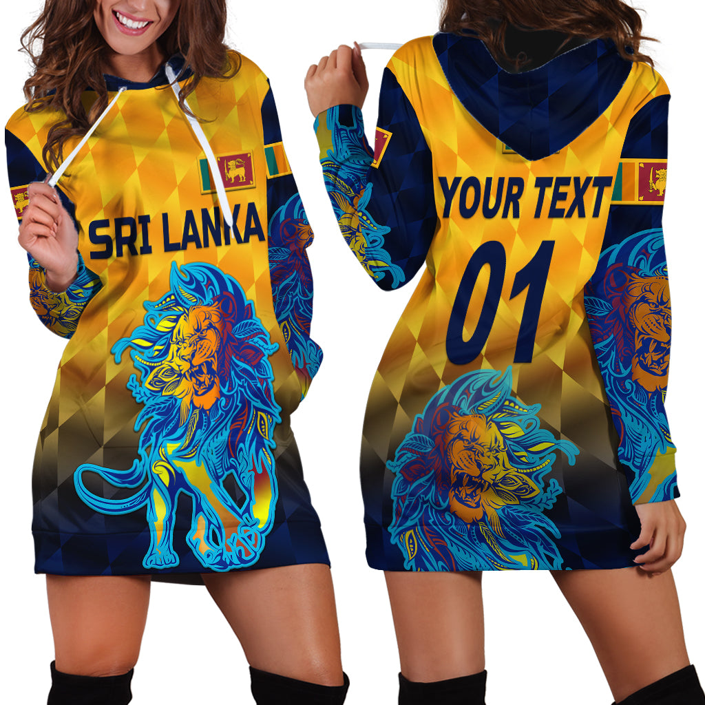 (Custom Personalised) Sri Lanka Cricket Hoodie Dress The Lions Pride Version - Yellow - Vibe Hoodie Shop