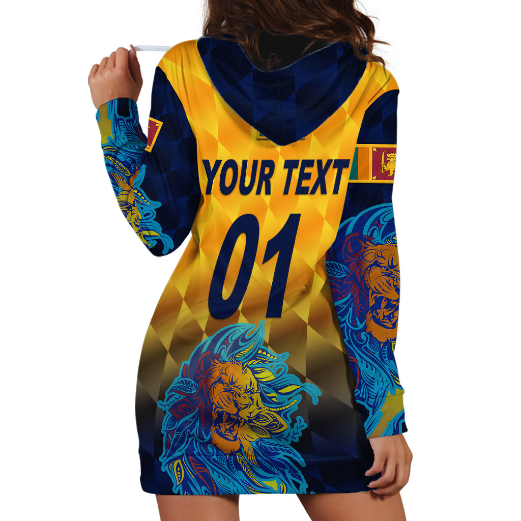 (Custom Personalised) Sri Lanka Cricket Hoodie Dress The Lions Pride Version - Yellow - Vibe Hoodie Shop