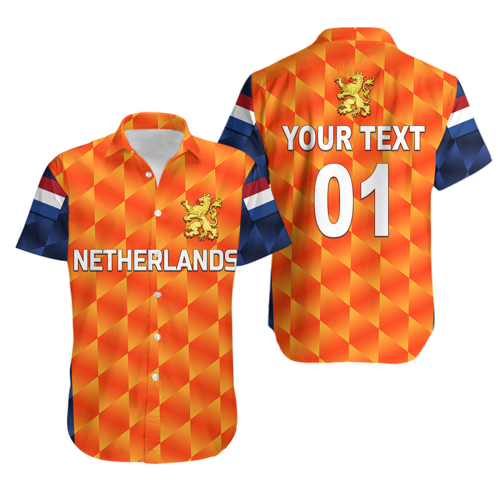 (Custom Personalised) Netherlands Cricket Dutch Lion Hawaiian Shirt Unique Orange - Vibe Hoodie Shop