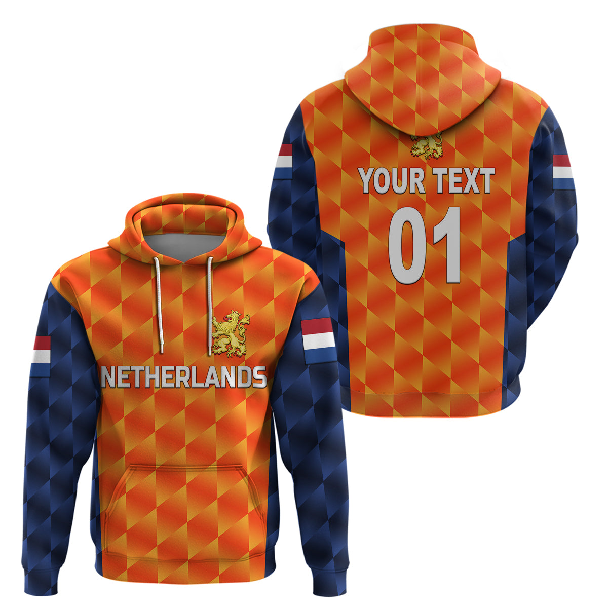 (Custom Personalised) Netherlands Cricket Dutch Lion Hoodie Unique Orange LT8 - Vibe Hoodie Shop