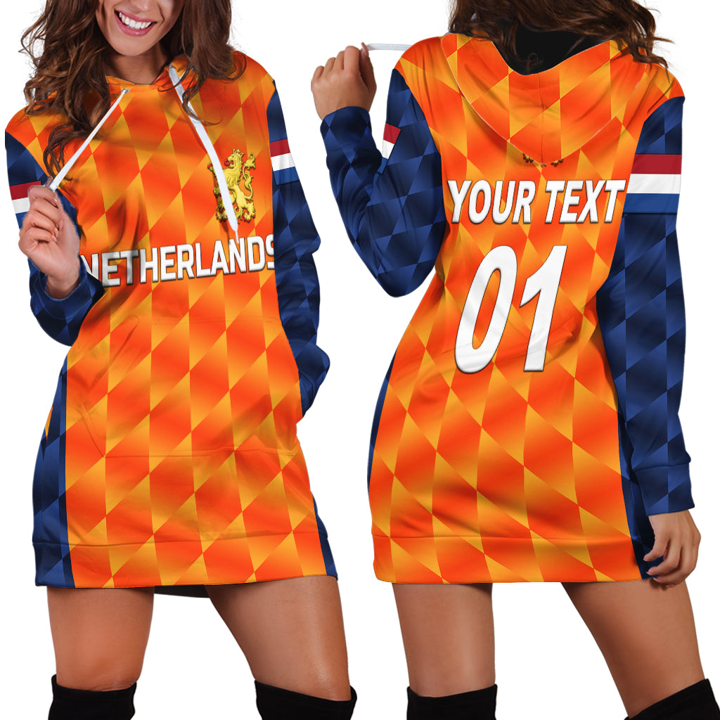 (Custom Personalised) Netherlands Cricket Dutch Lion Hoodie Dress Unique Orange - Vibe Hoodie Shop