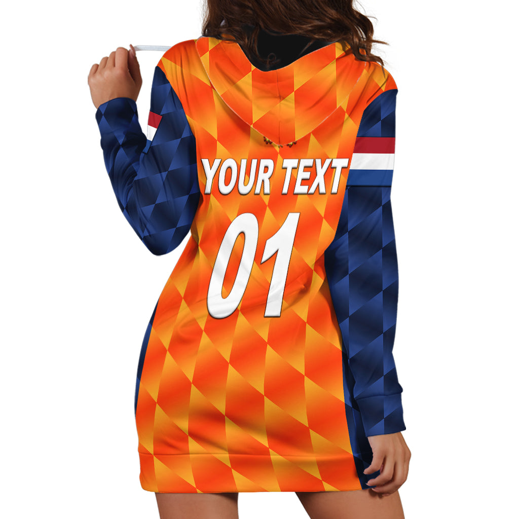 (Custom Personalised) Netherlands Cricket Dutch Lion Hoodie Dress Unique Orange - Vibe Hoodie Shop