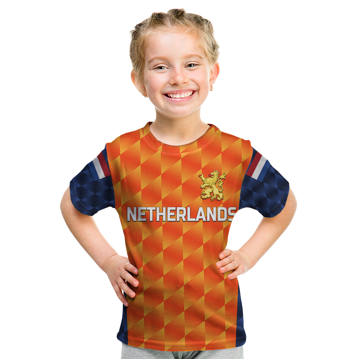 (Custom Personalised) Netherlands Cricket Dutch Lion Kid T Shirt Unique Orange - Vibe Hoodie Shop