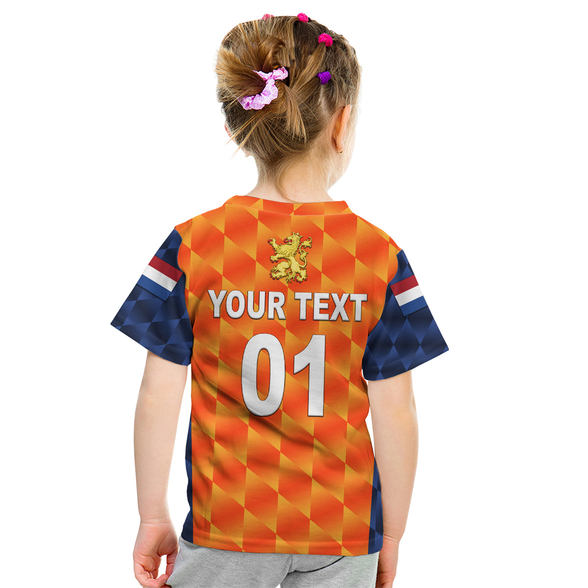 (Custom Personalised) Netherlands Cricket Dutch Lion Kid T Shirt Unique Orange - Vibe Hoodie Shop