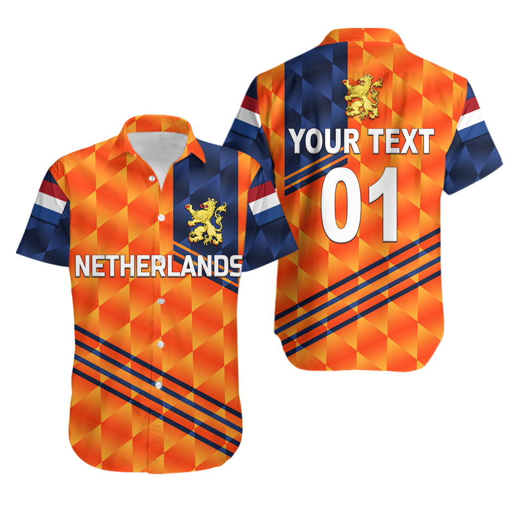 (Custom Personalised) Netherlands Cricket Dutch Lion Hawaiian Shirt Special Orange - Vibe Hoodie Shop