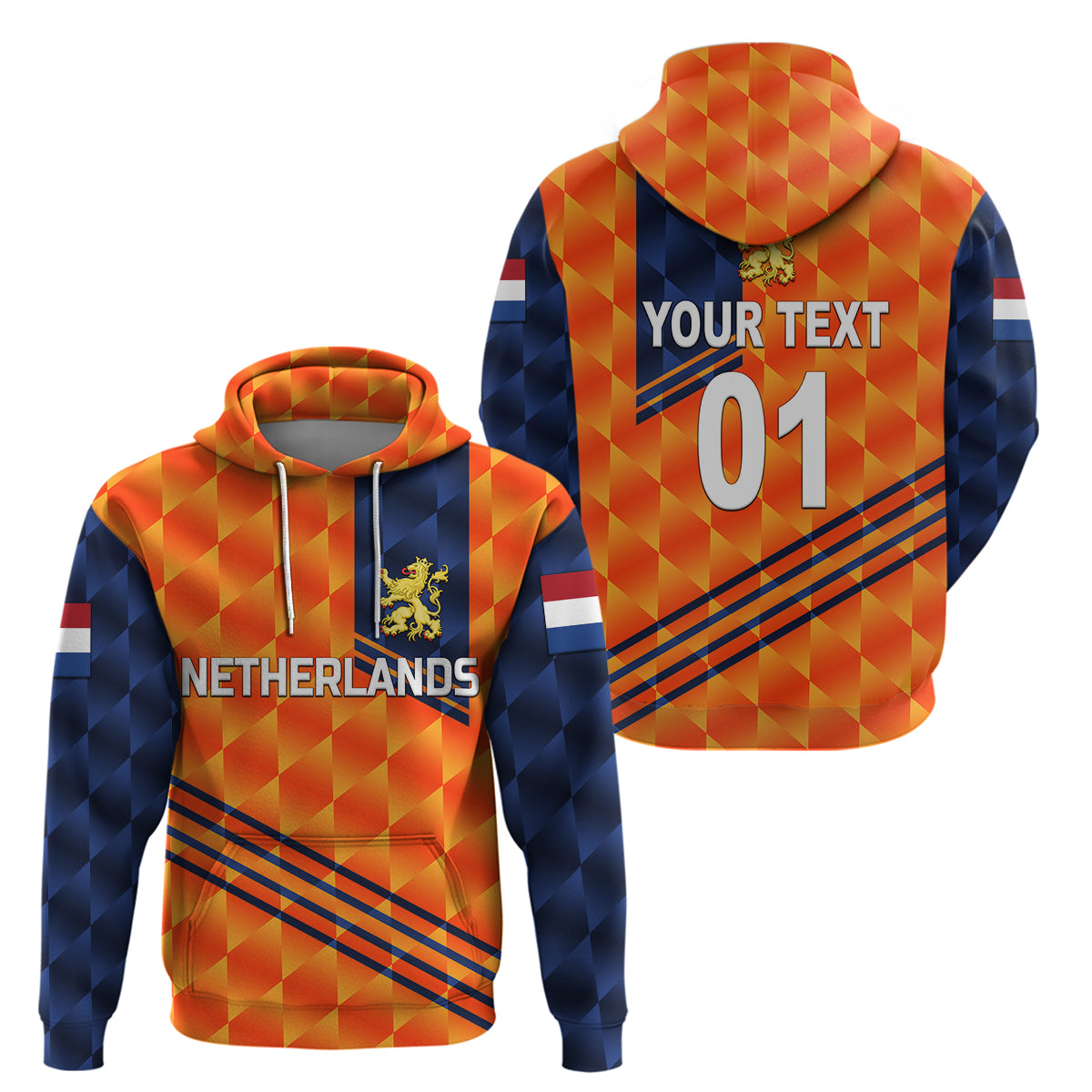 (Custom Personalised) Netherlands Cricket Dutch Lion Hoodie Special Orange LT8 - Vibe Hoodie Shop