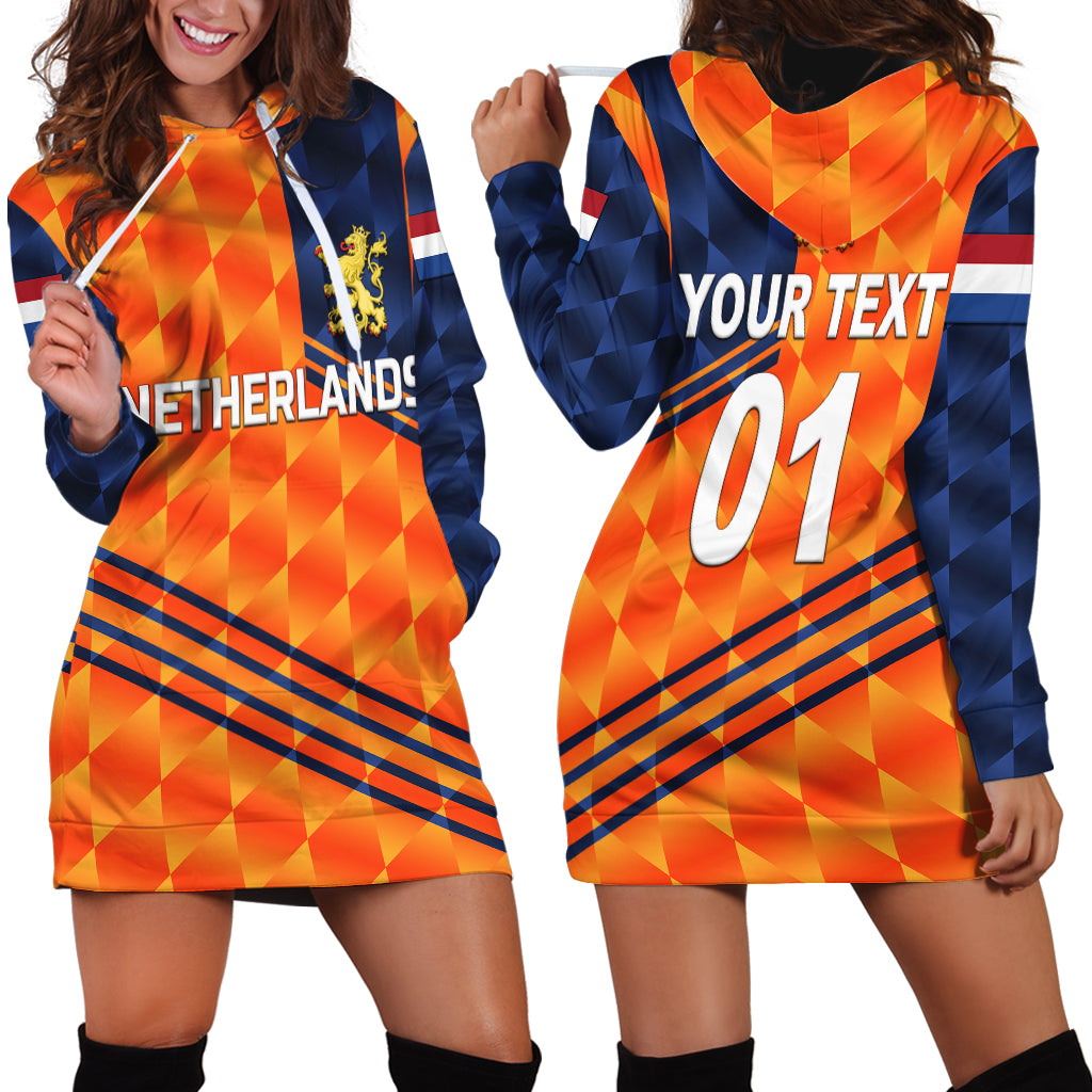 (Custom Personalised) Netherlands Cricket Dutch Lion Hoodie Dress Special Orange - Vibe Hoodie Shop