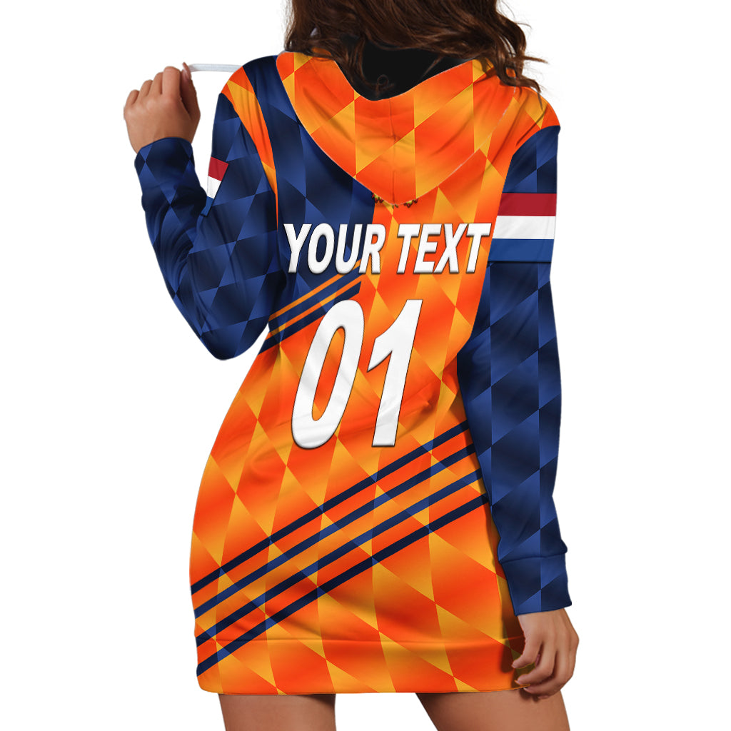 (Custom Personalised) Netherlands Cricket Dutch Lion Hoodie Dress Special Orange - Vibe Hoodie Shop