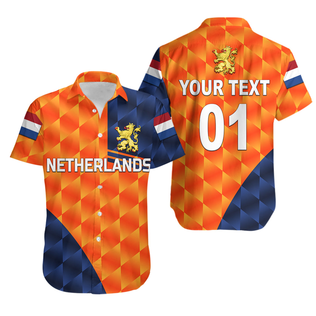 (Custom Personalised) Netherlands Cricket Dutch Lion Hawaiian Shirt Pride Version Orange - Vibe Hoodie Shop