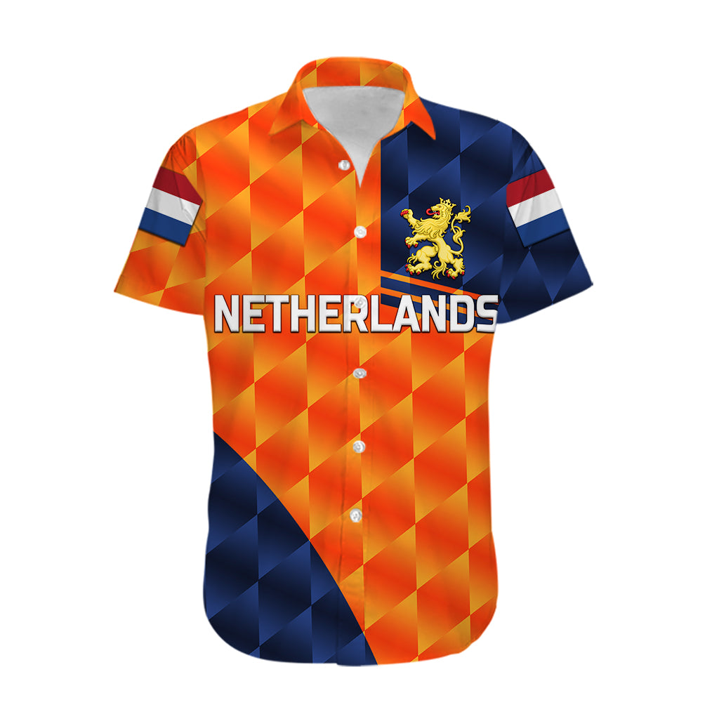 (Custom Personalised) Netherlands Cricket Dutch Lion Hawaiian Shirt Pride Version Orange - Vibe Hoodie Shop