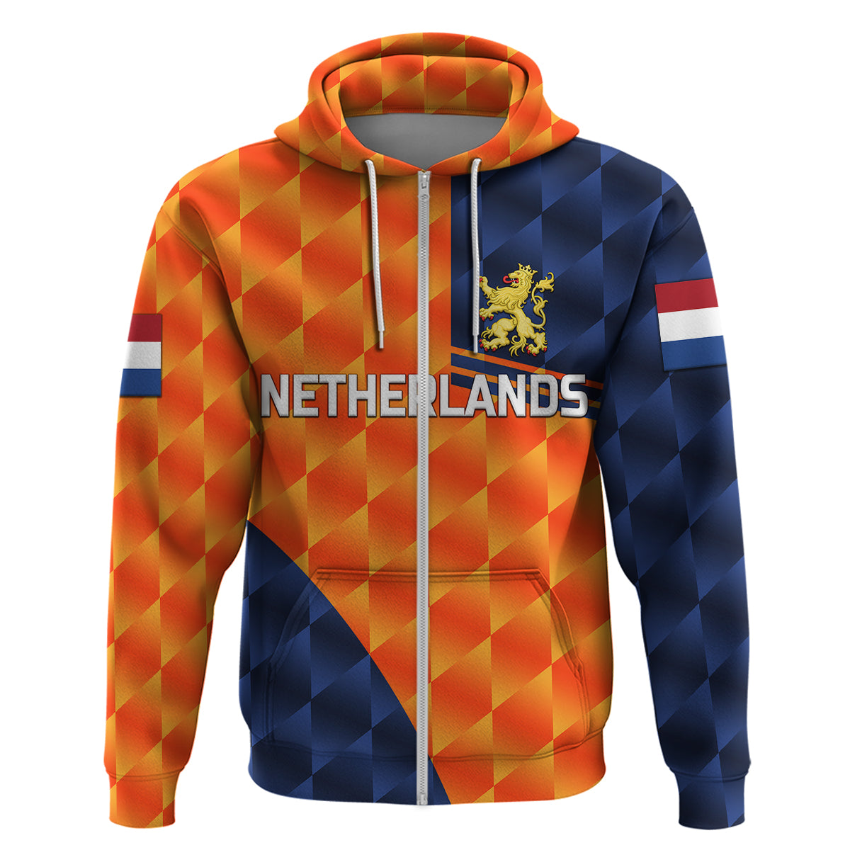 (Custom Personalised) Netherlands Cricket Dutch Lion Hoodie Pride Version Orange LT8 - Vibe Hoodie Shop