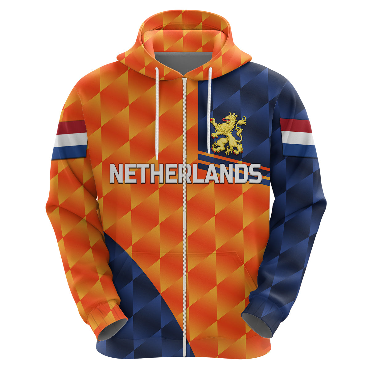 (Custom Personalised) Netherlands Cricket Dutch Lion Hoodie Pride Version Orange LT8 - Vibe Hoodie Shop