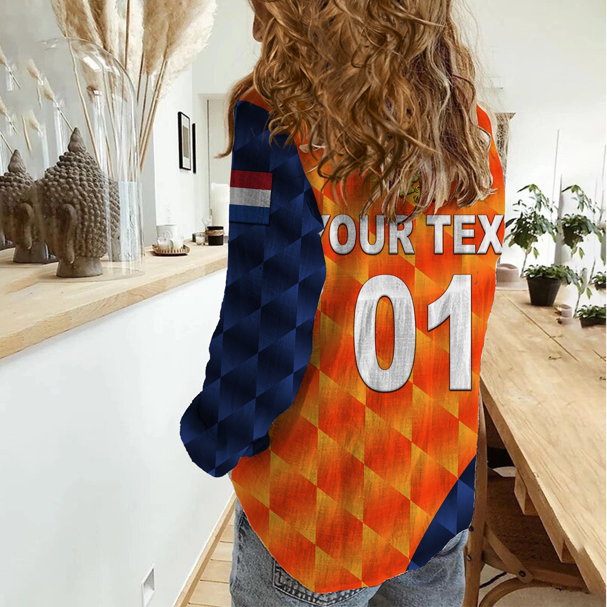 (Custom Personalised) Netherlands Cricket Dutch Lion Women Casual Shirt Pride Version Orange - Vibe Hoodie Shop